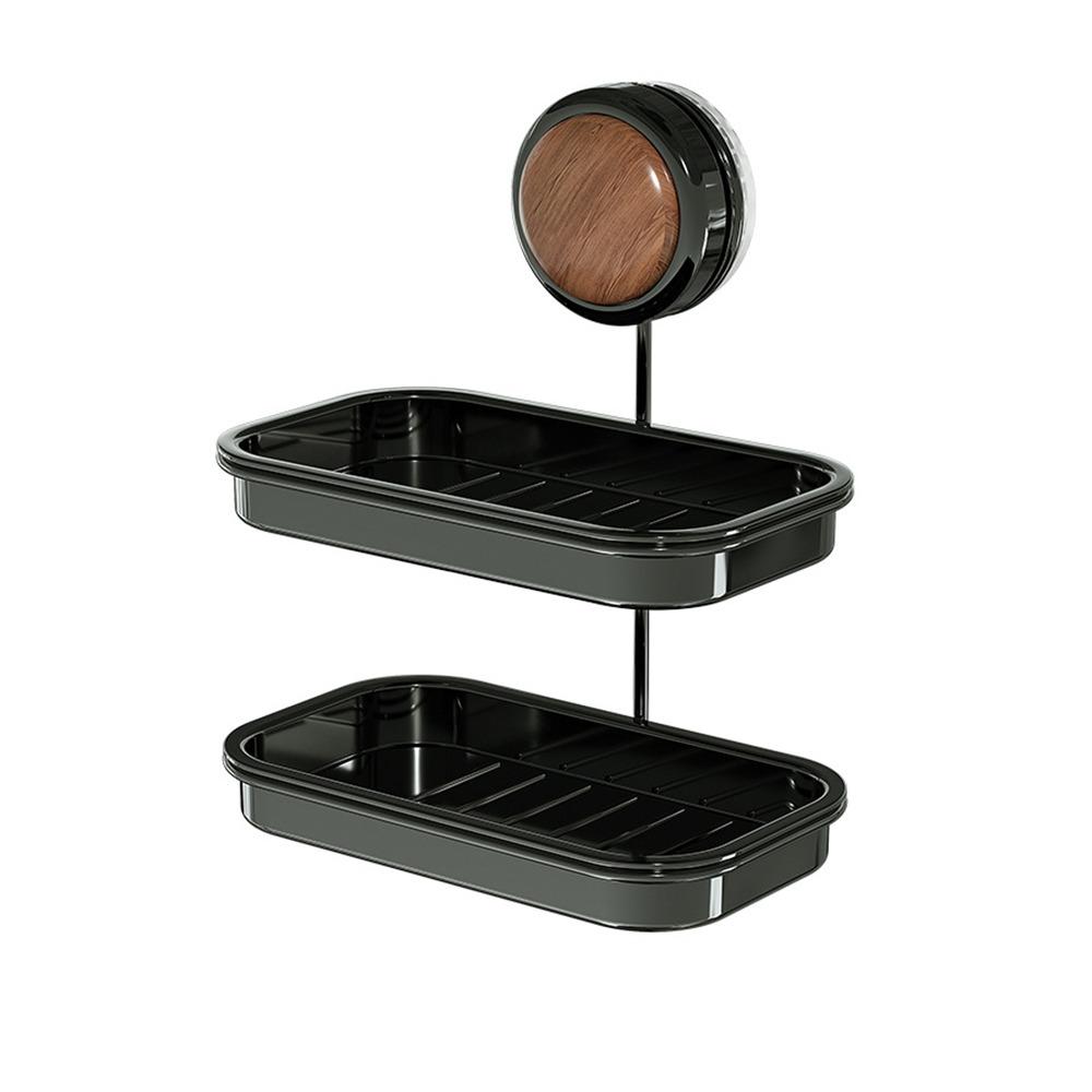 Detachable Suction Cup Soap Dish Non-Slip Wall Mounted Soap Rack No-Drill Soap Drain Box  Hotel