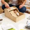 Hamster Sand Bath Container Detachable With Ladder Wooden Hamster Sand Bathtub For Enrichment Pet-Care Comfort Home Cage