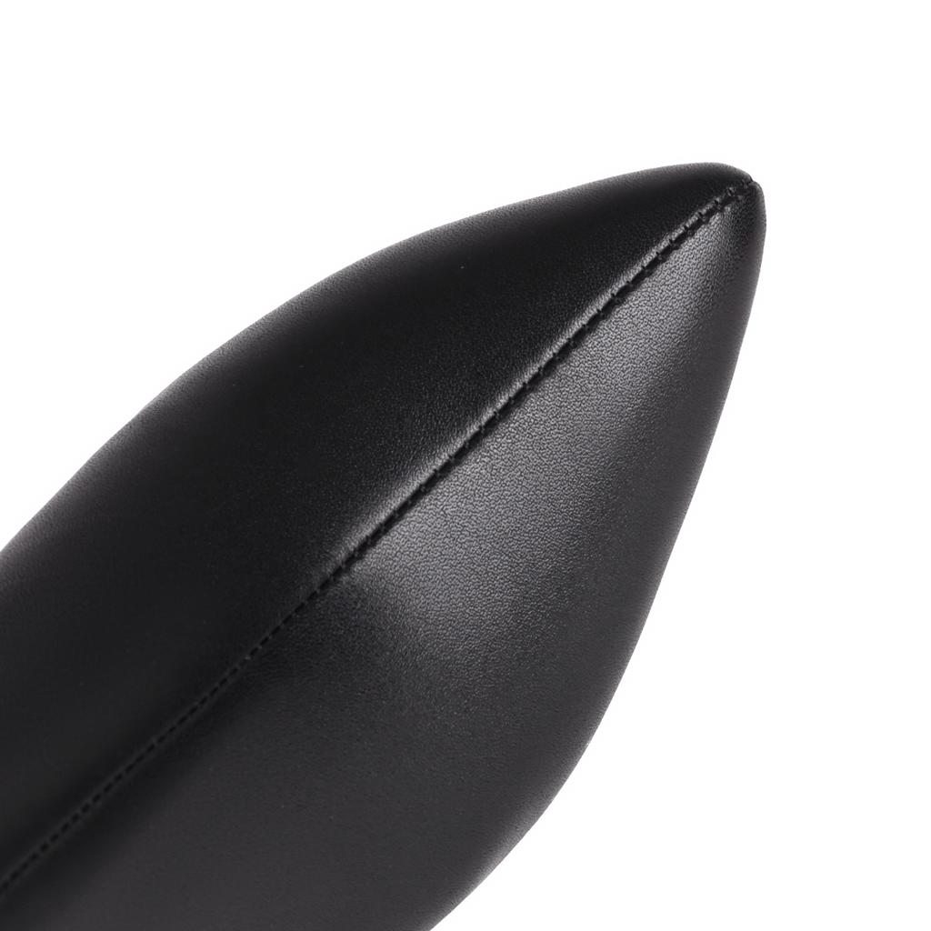 Autumn Winter Women Knee High Boots Chunky Spike Heel Sexy Dress Casual Party Lady Red Black Brown Pointed Toe Zipper Long Boots