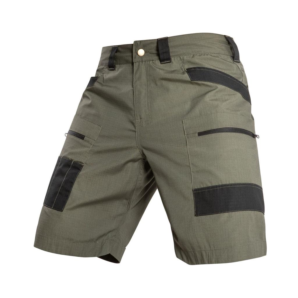 Men's Multi Pocket Cargo Shorts Outdoor Sports Casual Workwear Five Pocket Utility Shorts with Zipper and Button Closure
