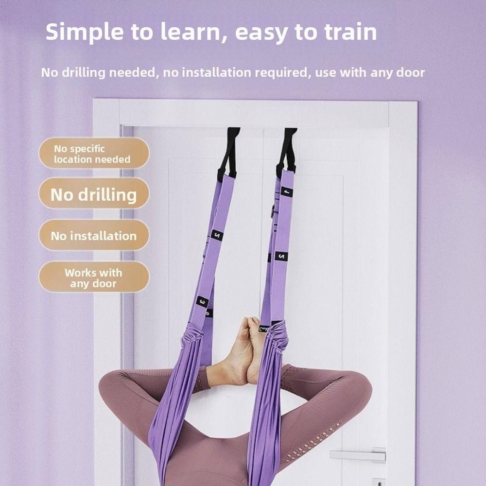 Elastic Stretch Aerial Yoga Hammock Swing Aerial Yoga Stretching Strap  Handstand Training