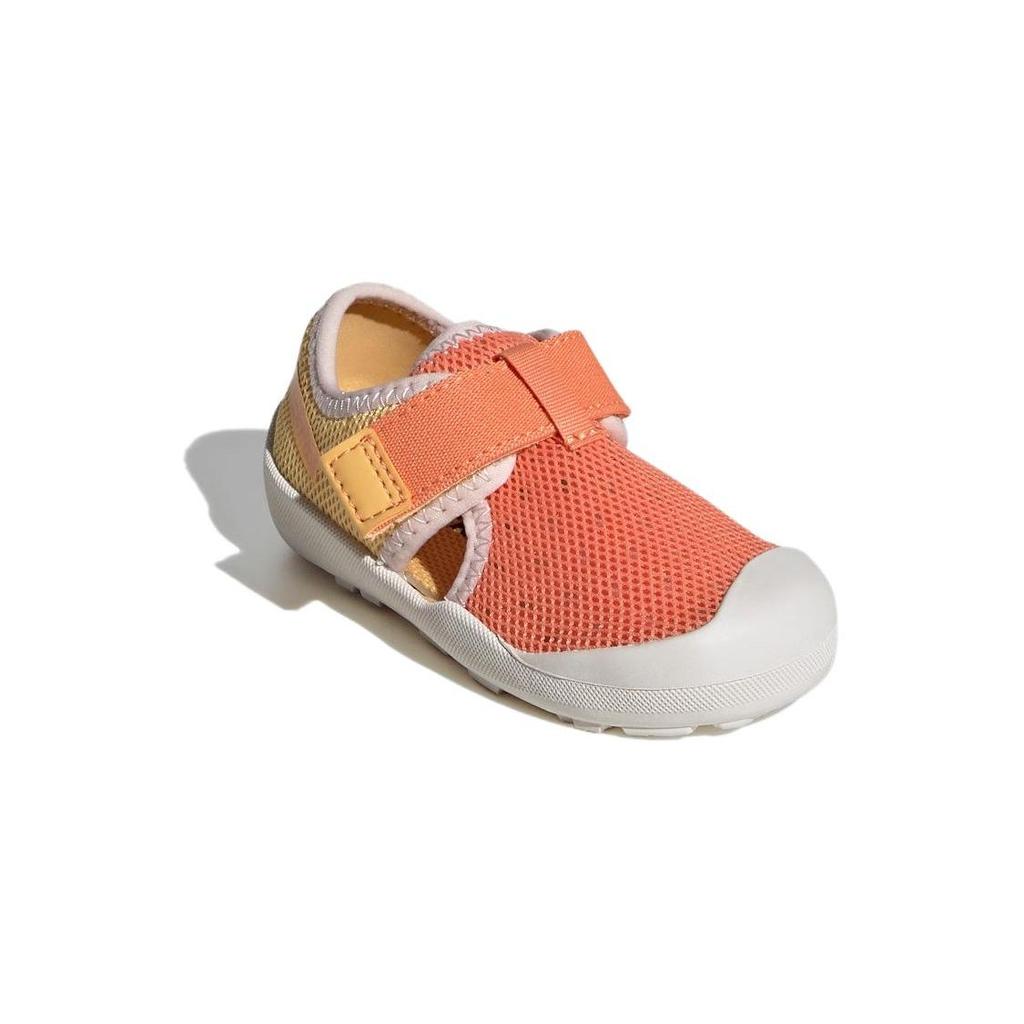 Adidas Captain Toey Comfortable Breathable Lightweight Low-Top Walker Shoes Baby Shoes Orange Yellow IF3112