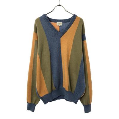 90s Made In Japan Wool Old Golf Long Sleeve Sweater L Knit Men's Used