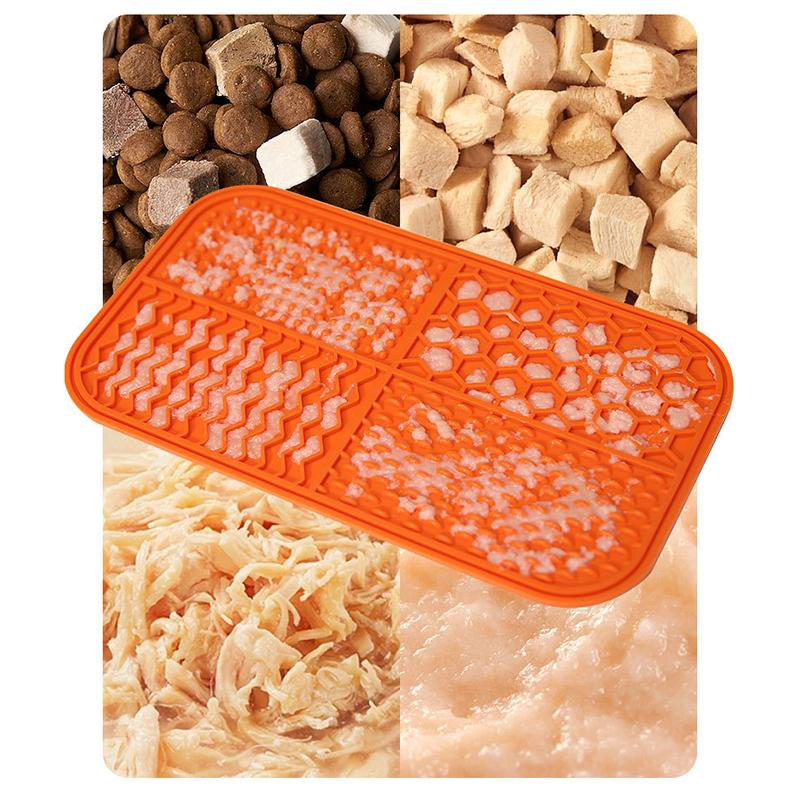 1PC Silicone Pet Licking Pad Dog Licking Pad Pet Suction Pad Anti-Choking Slow Food Bowl
