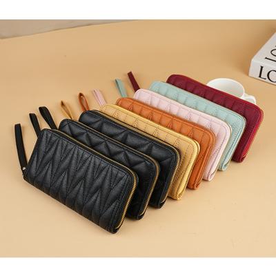 Macaron Wallet Women's Long Style European and American Light Luxury Small Fragrant Style Handheld Zipper Women's Wallet