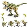 MOC Dinosaurier Serie 3in1 Tyrannosaurus rex Brachiosaurus Triceratops Tiere Modell Set Bausteine DIY Zusammenbau Spielzeug für Geschenk