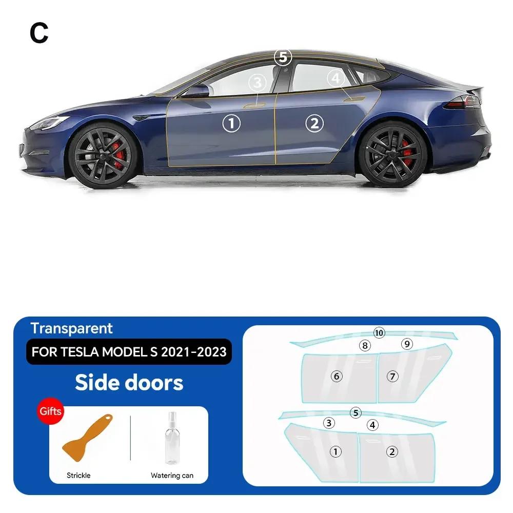 8.5MIL TPU Glossy Matte Car Paint Protection Film for Tesla Model S 2025 2025 2025 2025 2025 Pre Cutlear Clear Bra PPF Decal Kit