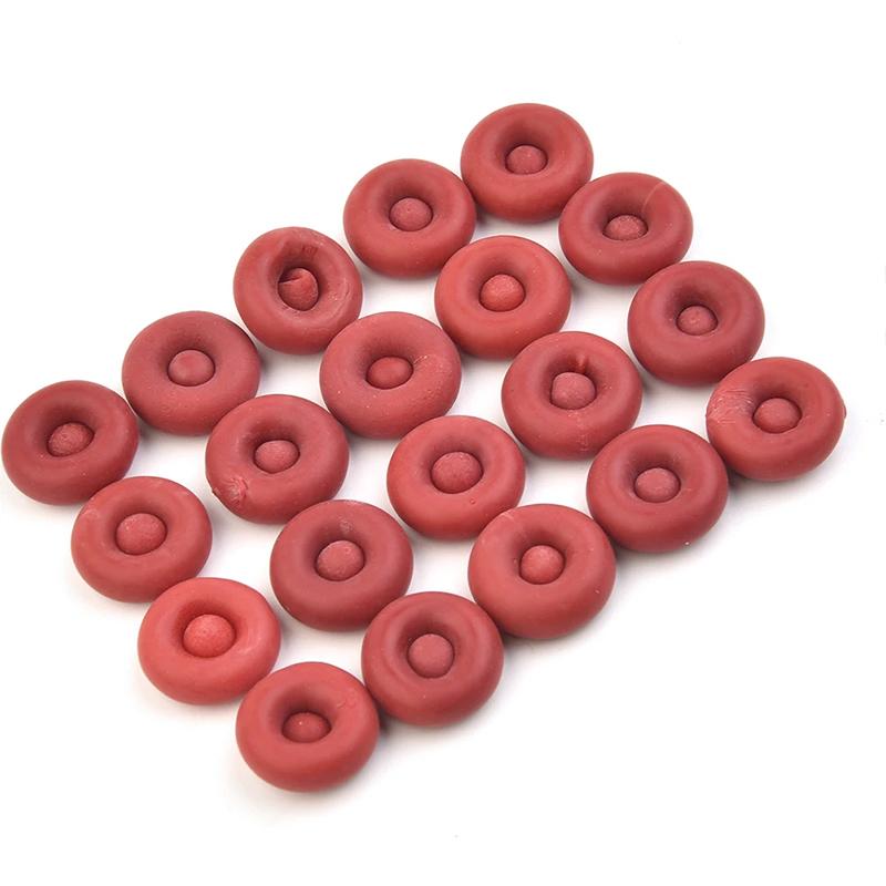 

Red Caulk Saving Cap 20pcs Caulk Cap Glass Glue Tip Sealing Cap Barrel Glue Mouth Protective Cover Caulking Gun Nozzles Cap