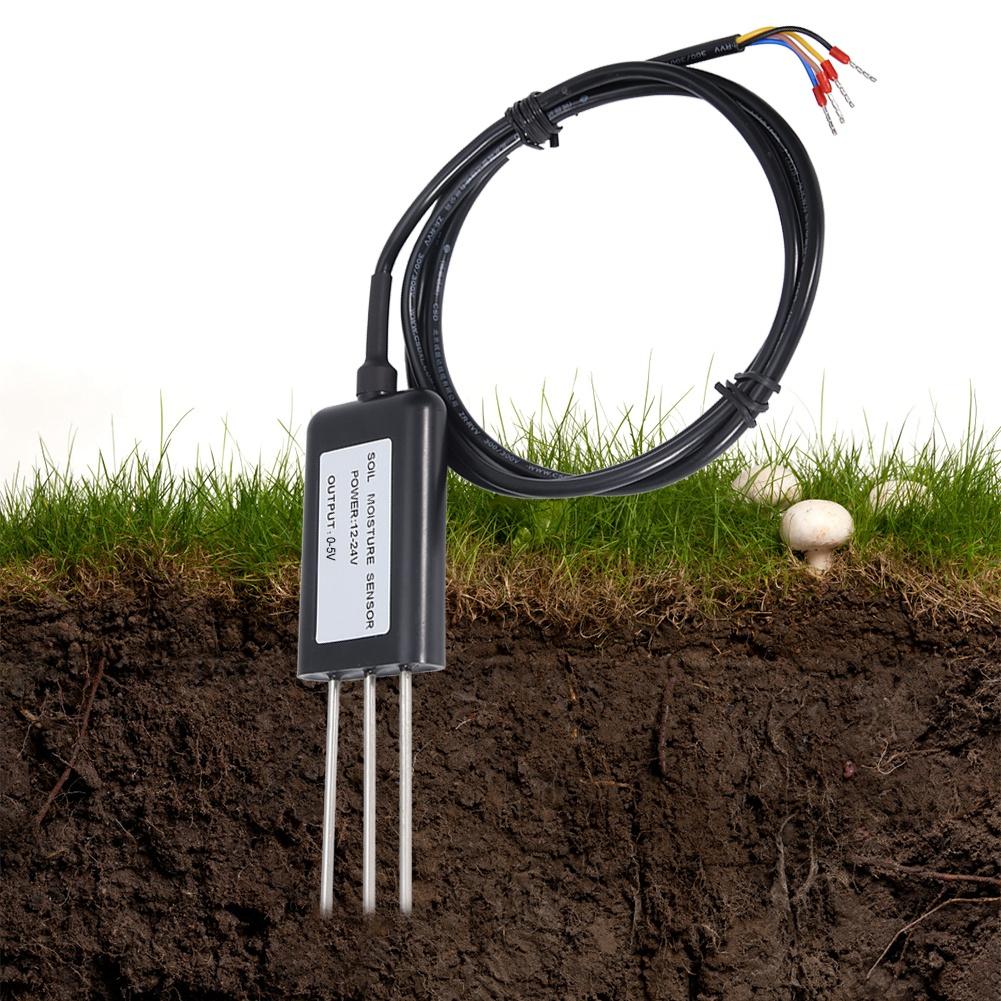2-In-1 Temperature Humidity Soil Sensor Soil Moisture Sensor Transmitter 0-5V Output