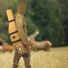 TOURBON Rifle Case, Gun Bag, Canvas, Hunting, Airsoft, Easy to Carry, Soft Padded, 117cm