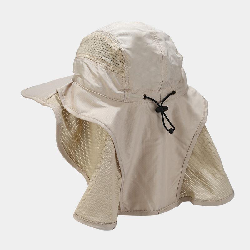 Summer Sun Protection Fisherman Hat Men and Women with Extended Hat Curtain Outdoor Sunshade Anti-ultraviolet Sun Hat Mountaineering Fishing Hat