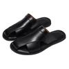 Fashion Handmade Stitching Slippers Stylish Men's Sandals Non Slip Anti-collision Toe Half Drag Outdoor Man Beach Falts Leisure Sandaly