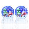 3D Pop-Up Cards Santa Claus Three-dimensional  Ornament  Crystal Ball Shape