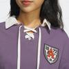 Adidas Originals Trefoil Crew Polo Langarm Sweatshirt mit gesticktem Logo Damen Oberteile Dunkelgrau Violett IN1093