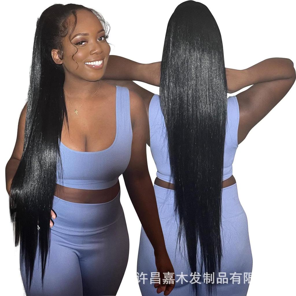 Women's 32 Inch Extra-Long Drawstring Ponytail Wig - Fluffy Natural-Looking Hairpiece