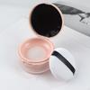 0.7 Loose Case with Puff, Reusable Compact Empty Mirror for Makeup ,Women Girls ,on Vacation
