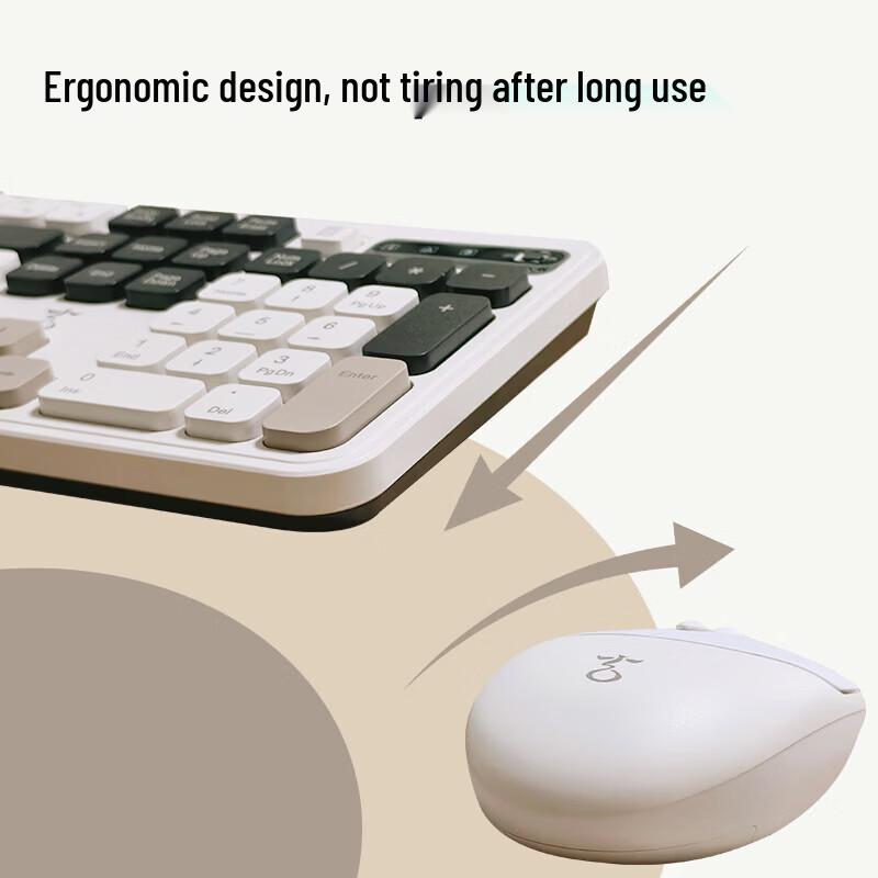 UNISOUND KM500W Silent Wireless Keyboard and Mouse Combo