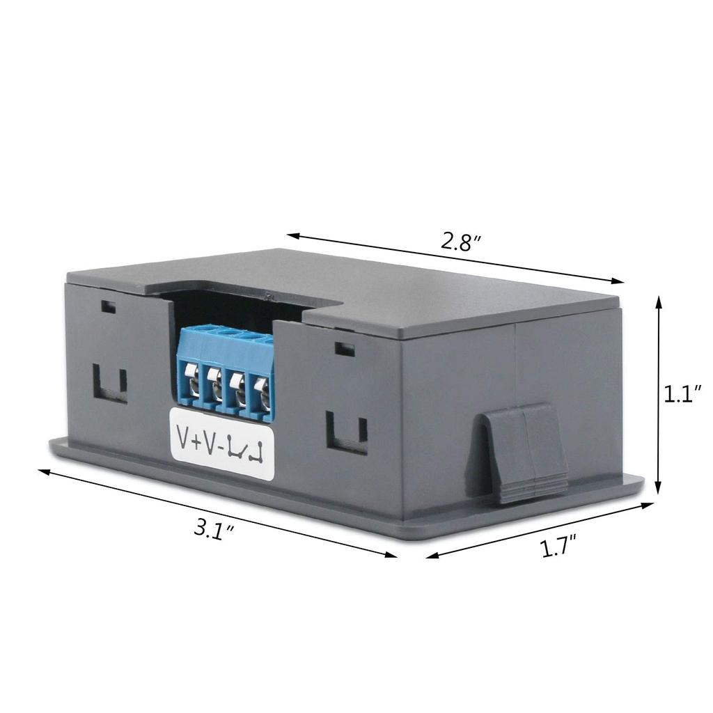 DROK Delay Relay Module, DC 6-30V Timer Relay 12V 24V 0.01S-9999Min 50MA Digital Timer Cycle Delay Switch Module AC 220V Power On-Off Controller With