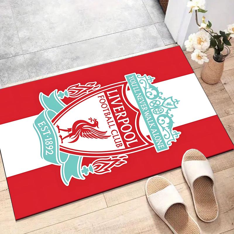 L-LiverpoolPrinted Area Rug Carpet for Bedroom Living Room Home Decor Rugs Mat Non Slip Mat Rug for Bedside