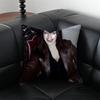 EEva Green Cushion Cover Pillow Case Antidustmite Invisible zipper silky plush cushion
