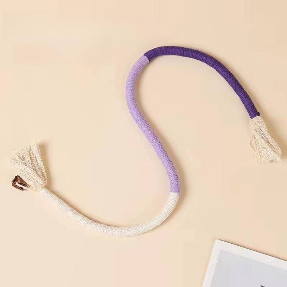 

Многоразовая жевательная веревка с кошачьей мятой, игрушка для кошек, подходит для домашних кошек, игрушки для прорезывания зубов котят, безопасные жевательные игры и чистка зубов