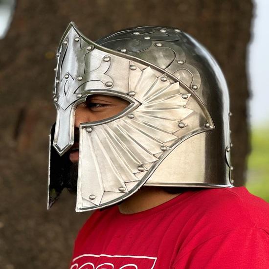 Fantasy Faramir's Herr der Ringe Gondor Helm, Larp SCA Rüstungshelm, Kampfhelm, Halloween Mittelalterhelm, Cosplay Antiker Tragbarer Helm