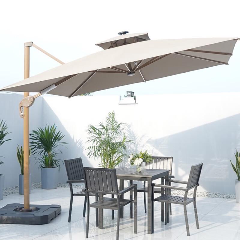 Luxury 3-Meter Round Outdoor Patio Sun Umbrella