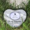 Resin Pet Memorial Tomestone Photo Frame Handcrafts Carved Sculpture Wall Desktop Garden Yard Loss Cats Dog Plaque