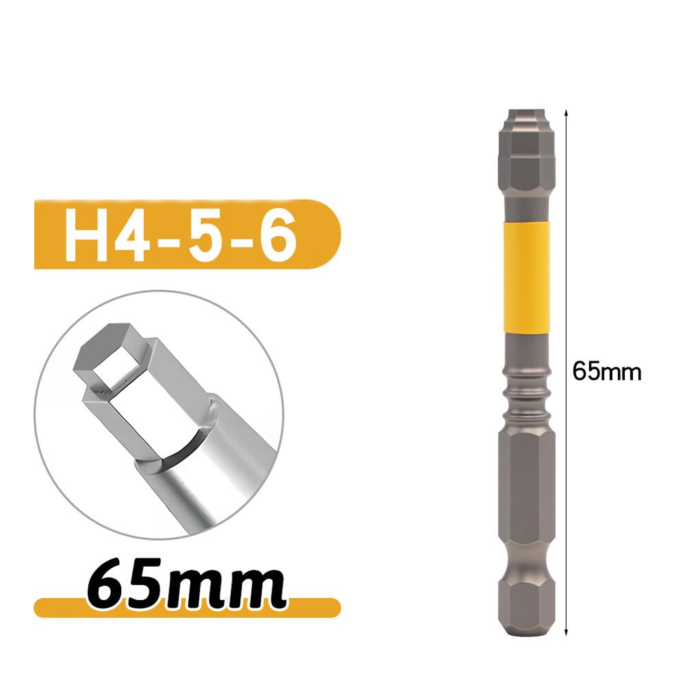 1/6Pcs Strong Magnetic Screwdriver Set 61/111mm Length Hexagonal Electric Screwdriver Bits Multifunctional Alloy Steel