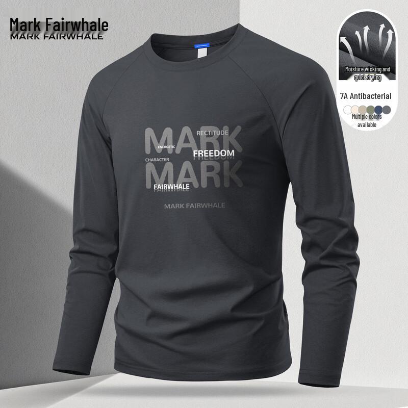 Mark Fairwhale Men s Long Sleeve Antibacterial Quick-Dry Training T-Shirt M