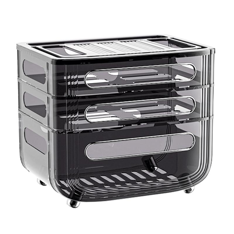 Multi-Tier Living Room Router Storage Box Wireless WiFi Desktop Modem Cable Organizer TV Set-Top Box Storage Shelf