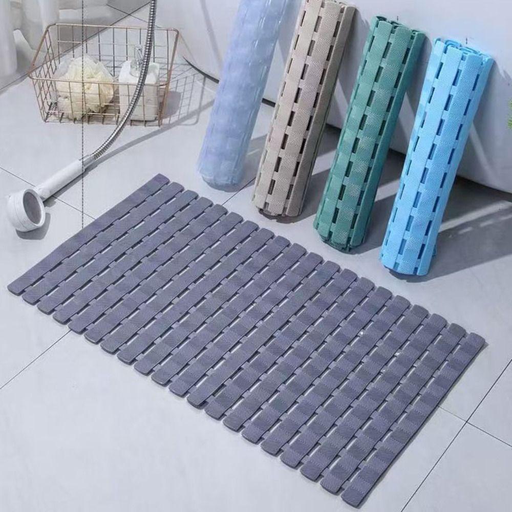 PVC Anti-slip Floor Mat Anti-drop Shower Foot Scrubber Flexible Bathroom Foot Pedal  Washroom