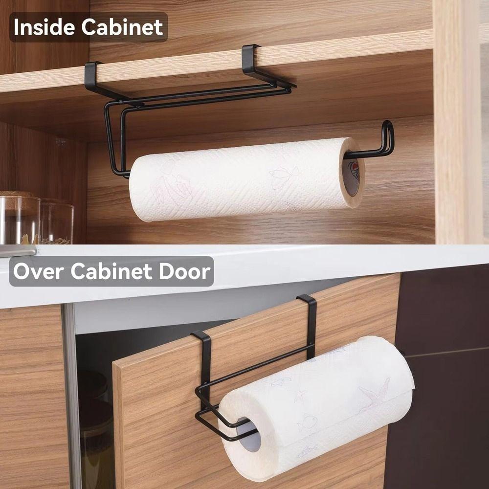 Wall Mounted Under Cabinet Paper Towel Holder Metal Paper Towel Rack  For Kitchen
