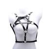 Leather Pentagram Harness Belt Body Chest Bra Waist Suspender Cage Goth Black