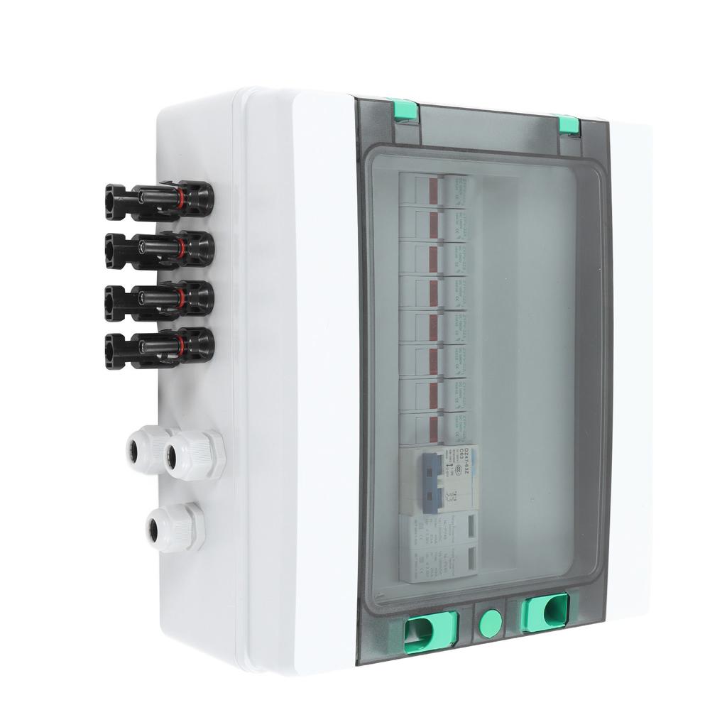 4 String PV Combiner Box with Surge Arrester 15A Fuse 63A DC Circuit Breaker IP67 Solar Combiner