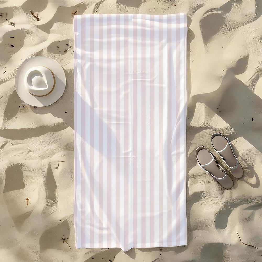 

Minimally Stripes Towel For Swim Yoga Gym Quick Drying Soft and skin-friendly Beach Towels All-Season W30*H60(CM)