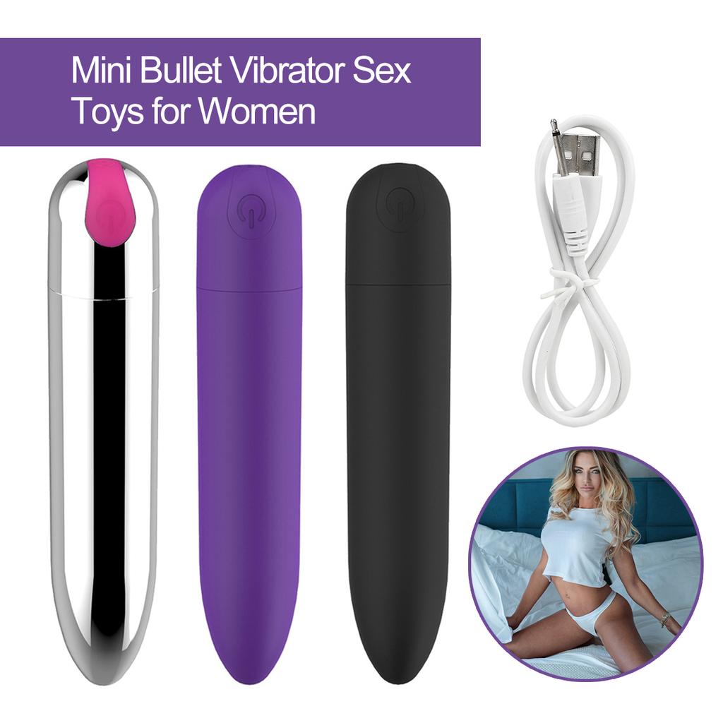 Mini Bullet Vibrator Sex Toys for Women Strong Vibration USB Rechargeable G-spot Massager Portable Clitoris Stimulator