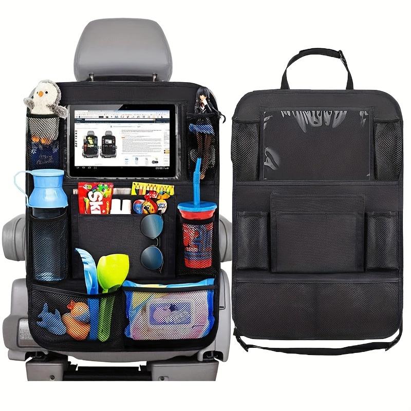 1pc Car Seat Back Organizer - Oxford Cloth Storage Bag with Tablet Stand, Cup Holder, Mesh Pocket, Easy Install & Remove, Car Seat Back Organizer