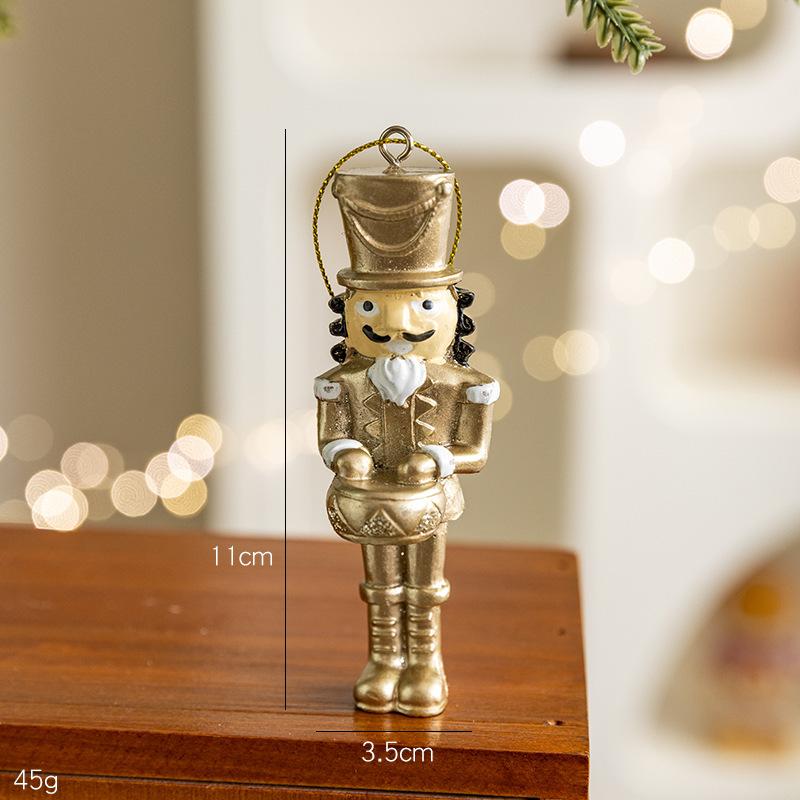 New Nutcracker Puppet Soldier Ornament Doll Merry Christmas Decoration Creative Gift Wooden Handicrafts Desktop Cute Ornament