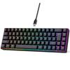 Russian English Dual Language Keyboard 68-Key RGB Backlit Gaming Mechanical Keyboard for Gaming