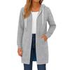 Women's Zip Up Hoodies Long Sleeve Long Tunic Sweatshirts Oversized Fleece Casual Fall Jacket Coat With Pocket