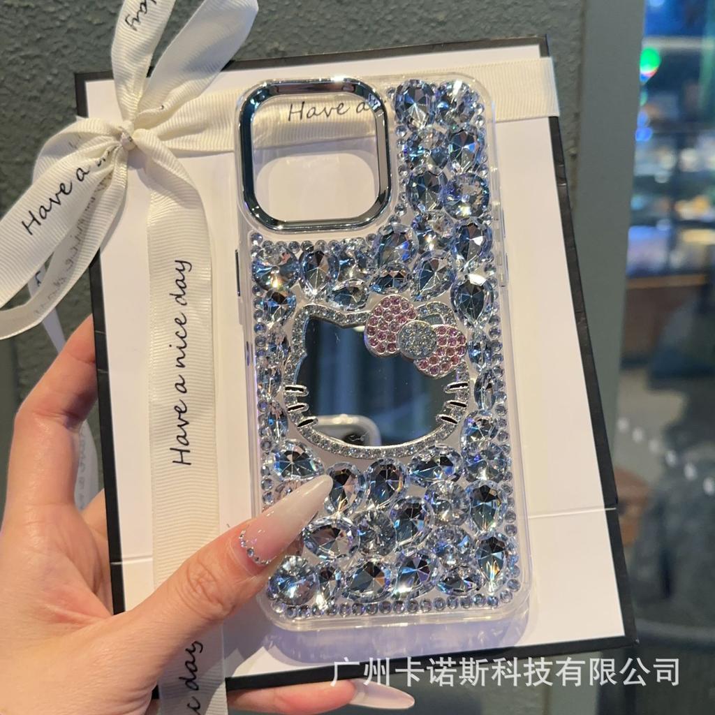 Luxury Diamond Mirror Mobile Phone Case Love Mirror Suitable for VIVOx90/x200 Mobile Phone Case S19 S20 Women
