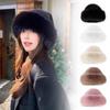 Winter Fluffy Faux Fur Bucket Hat For Women Luxury Plush Fisherman Hat Warm Winter Hat Thicken Cold Snowy Day Panama Cap