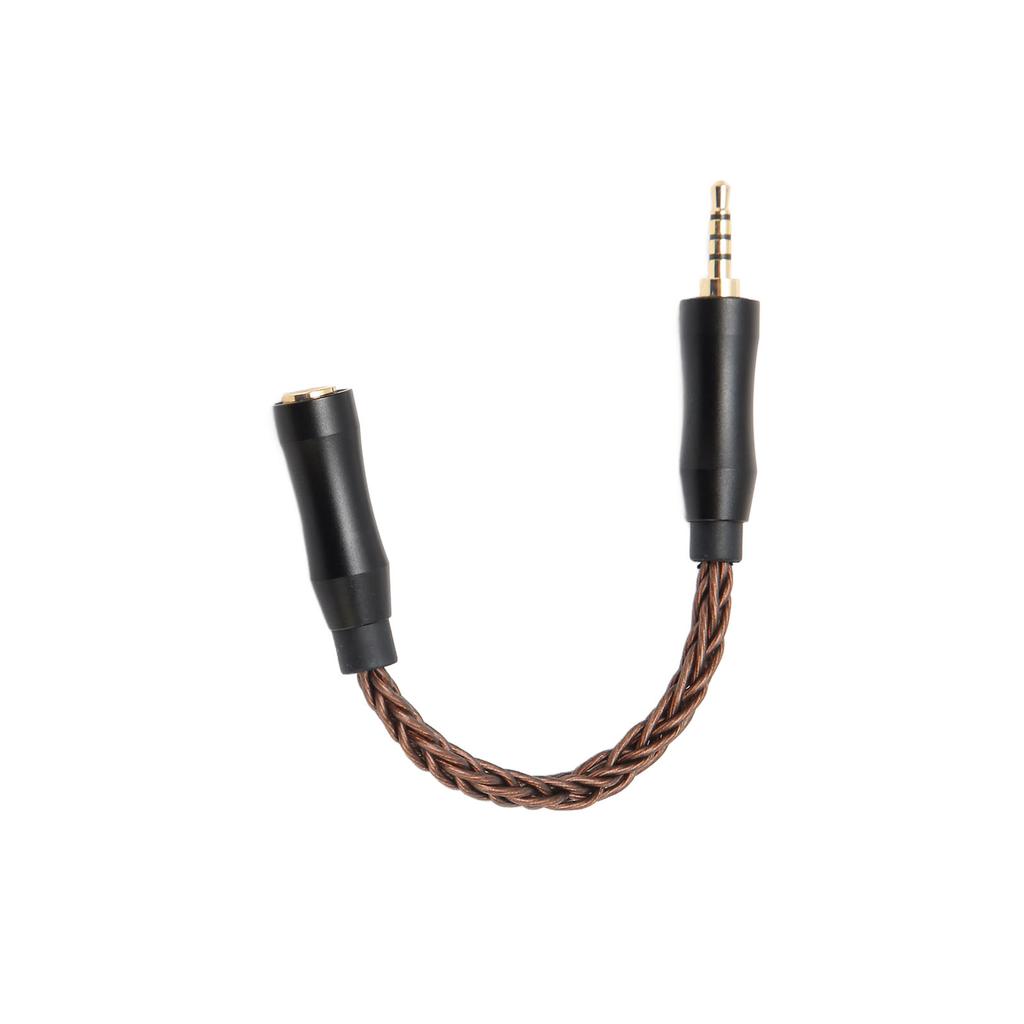 3.5mm to 2.5mm Sound Cable Female to Male Single Crystal Copper Core 8 Strands Lossless Sound Headphone Adapter Cable
