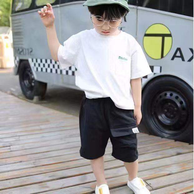 Trendy Boys' Breathable Summer Workwear Shorts - Casual, Loose Fit for Toddlers & Babies