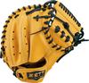 ZETT Youth Baseball Softball Ground True Yellow BJCB76522F Catcher's Mitt, Hero, Left-Handed Throw, (5400),