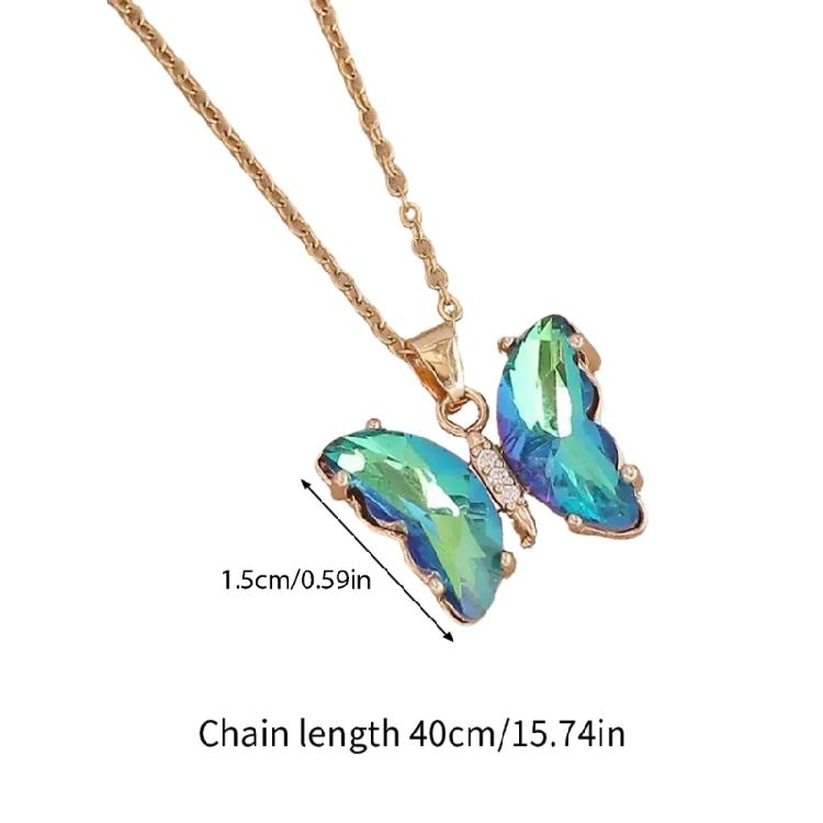 Sophisticated Butterfly Necklace Crafted from Premium Alloy Offering Long Lasting Color and Comfortable Wear