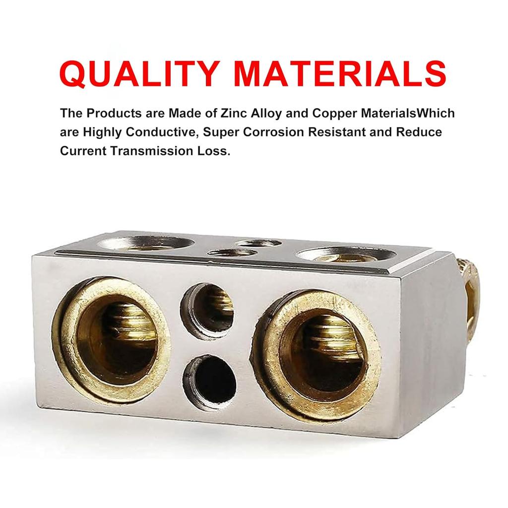 Battery Terminals, 0/2/4/8/10 Gauge Battery Terminal Connectors With Shims And Protective Covers, Suitable For Car, Marine And Truck Conversions