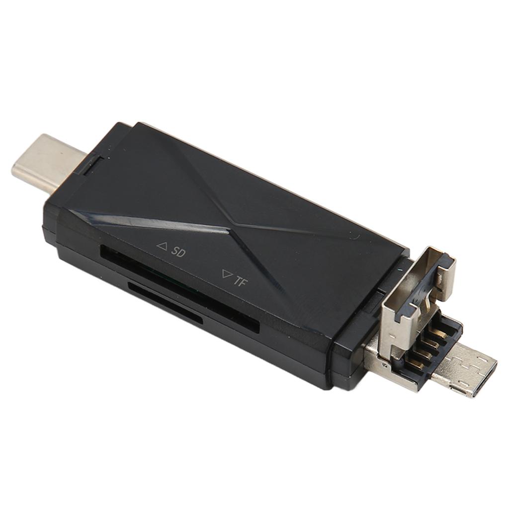USB C USB2.0 MICRO USB Storage Card Reader with 3 Connectors 104MBps 3 in 1 USB Storage Card Reader for Laptop Cellphone