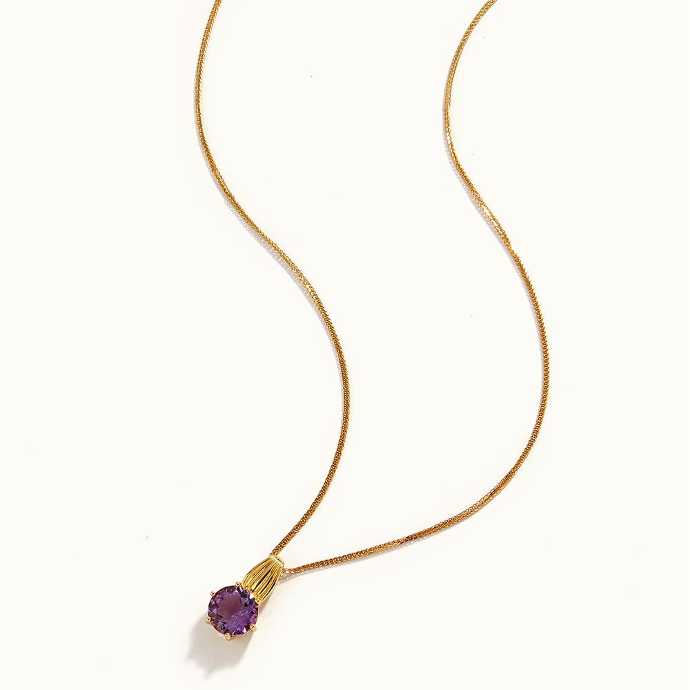 Bolaijewelry Leichte Luxus Retro natürlichen Amethyst Ring Ohrringe Anhänger Halskette Set Frauen 925 Sterling Silber neuen edlen Schmuck